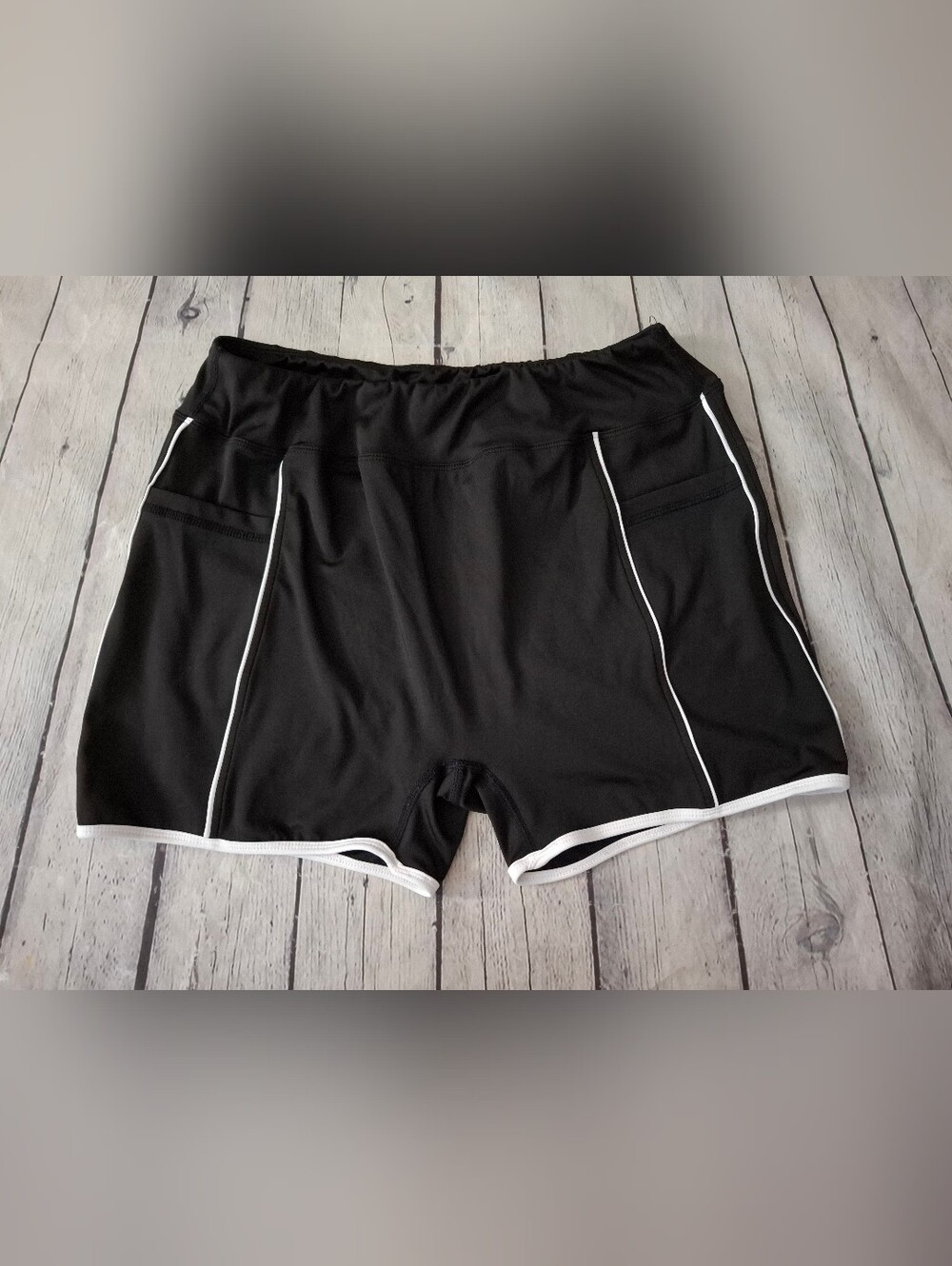EUC Black With White Athletic Shorts - XL